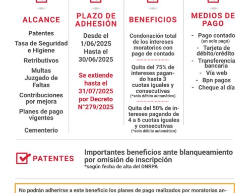 “ORDENANZA N° 2608/2025 – EXTENSIÓN DE  MORATORIA MUNICIPAL HASTA EL 31/07”