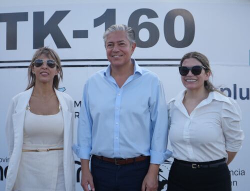 Rincón de los Sauces presentó el nuevo sistema de impulsión de agua potable